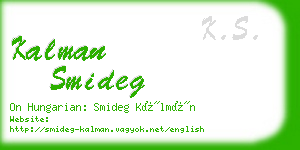 kalman smideg business card